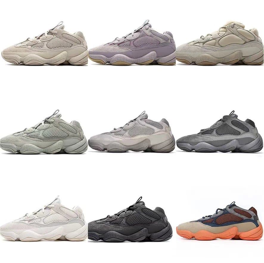 Yeezy Pure Coconut 500 Dad Shoes Couple Yeezy500 Running Casual Sports Shoes 90 from Weidian