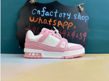 Lv Trainer Pink Rose — Shoes from Weidian