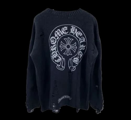 CHROME HEARTS RIPPED SWEATER — Hoodies from 1688