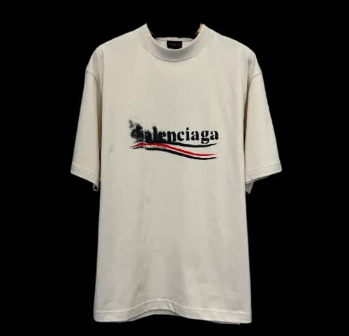 BALENCIAGA POLITICAL CAMPAIGN FADED TEE — T-Shirts from Weidian
