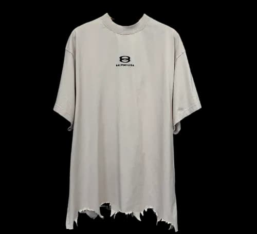 balenciaga ripped logo tee — T-Shirts from Weidian, photo 2 of 3