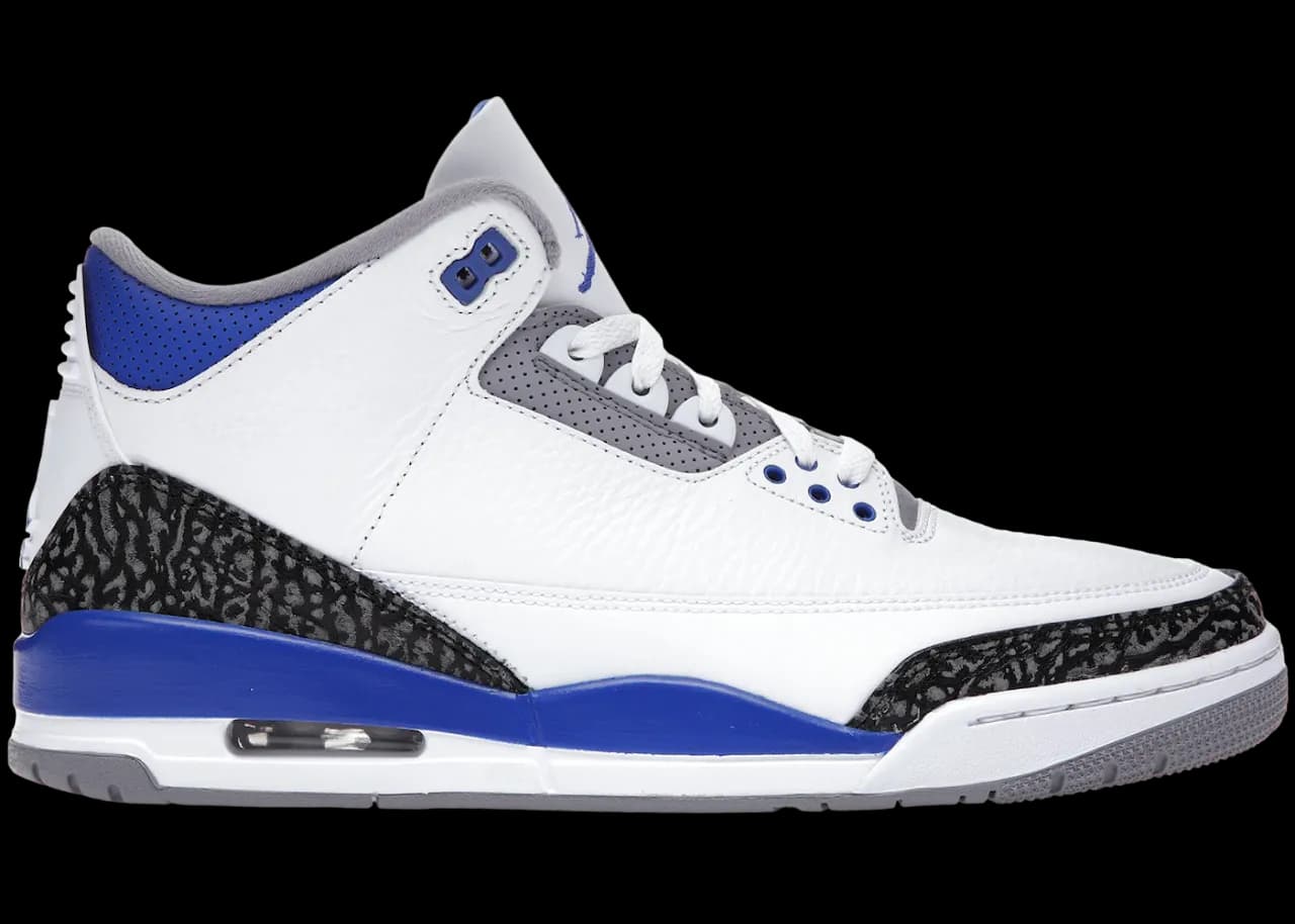 Jordan 3 racing blue from Weidian