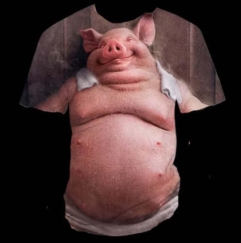 HAPPY PIG TEE — T-Shirts from 1688