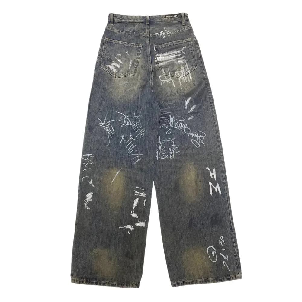 BLenciaga Graffiti Pants 2 Styles — Pants from Weidian, photo 3 of 4