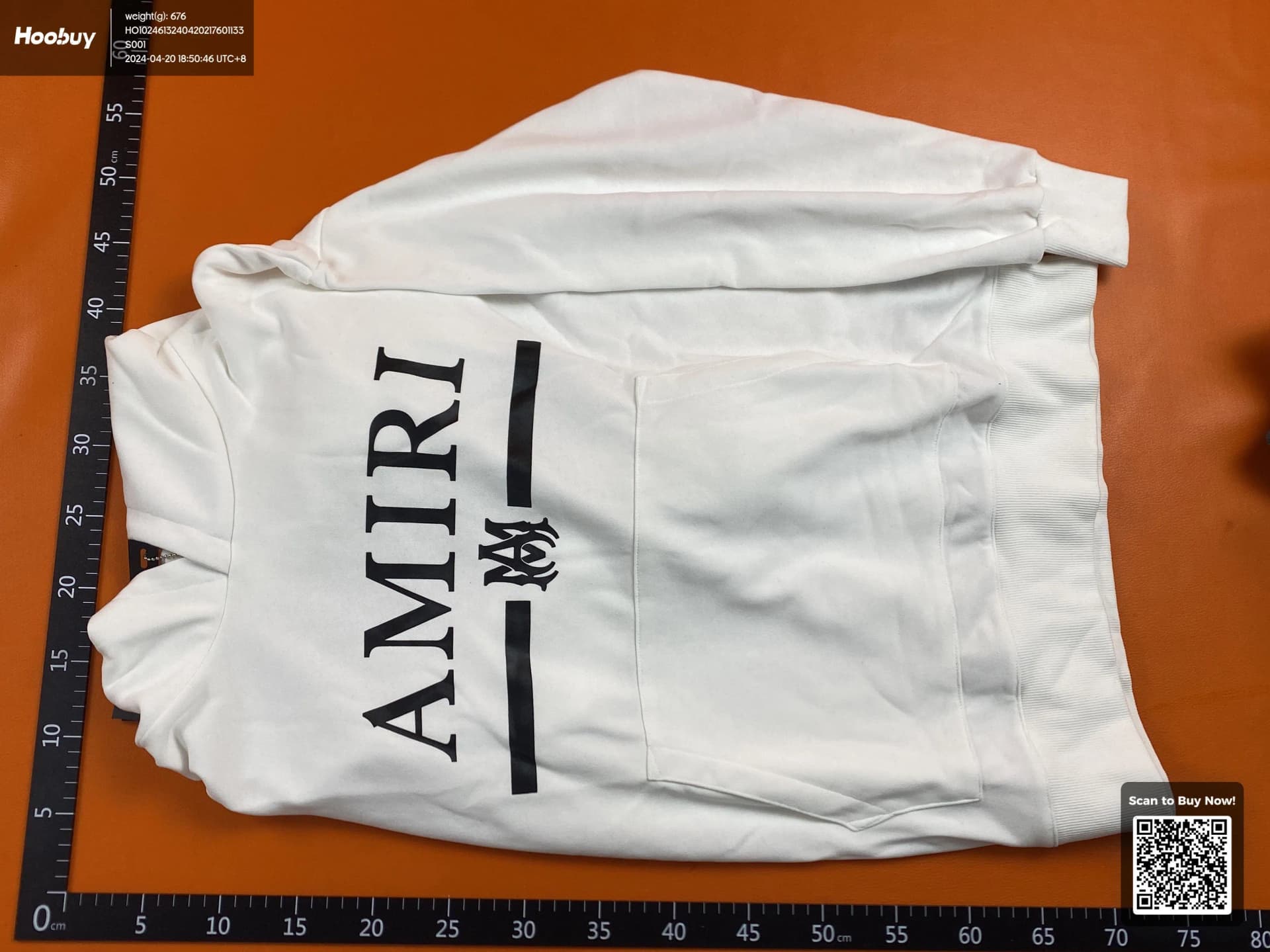 Plain Amiri hoodie from 1688