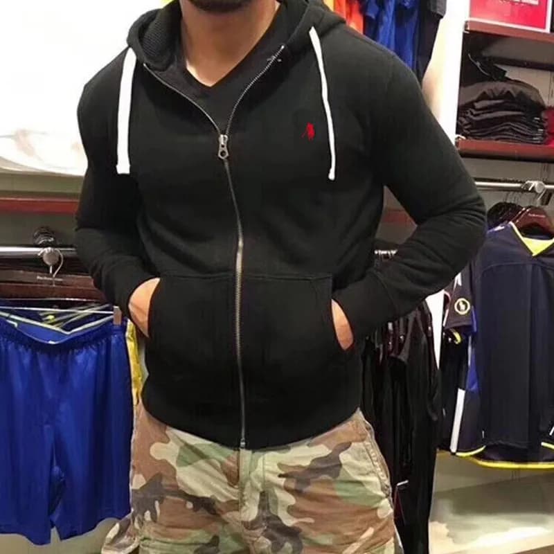 polo zip hoodie — Zipper from 1688