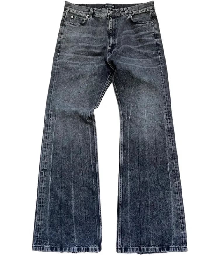 Balenciaga Lost Tape Flared Denim — Pants from Weidian