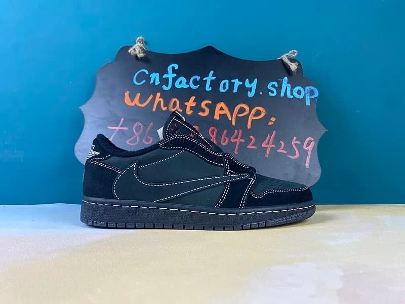 aj1 low travis Scott black from Weidian