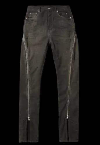 RICK OWENS BOLAN ZIP FLARED JEANS — Pants from Taobao