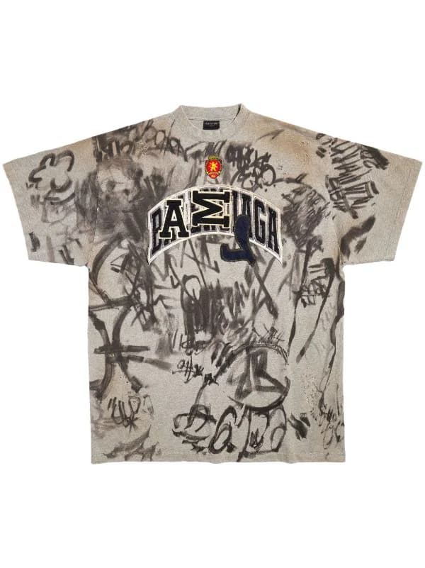 Balenciaga Skater Graffiti Tee 3 Styles — T-Shirts from Taobao