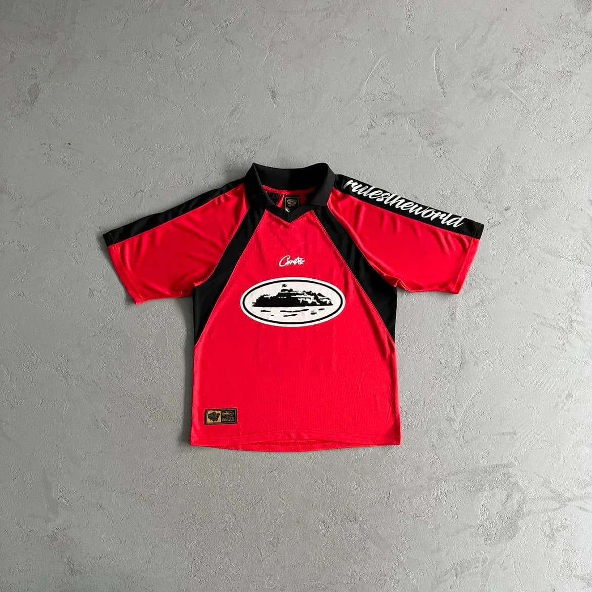 corteiz jersey panel red — Jerseys from Weidian, photo 2 of 3