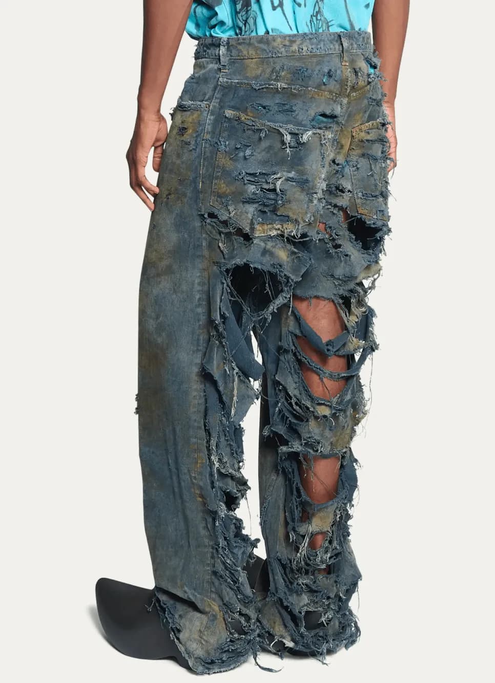 Balenciaga Cheetah Scratch Jeans — Pants from Weidian