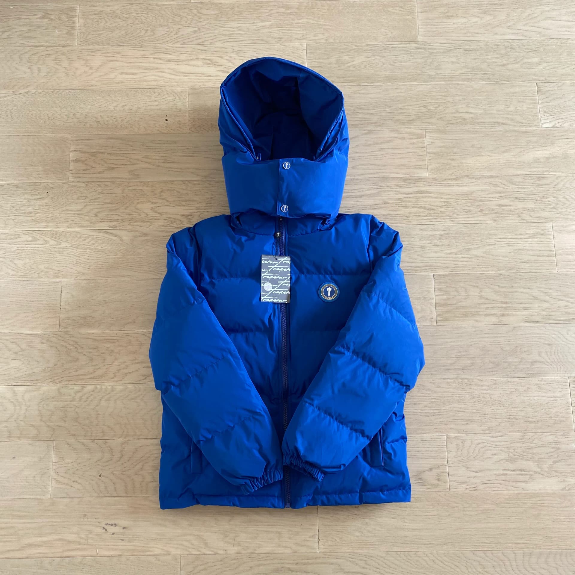 Trapstar Irongate pufferjacket with Detachable Hood Blue — Jackets from Weidian