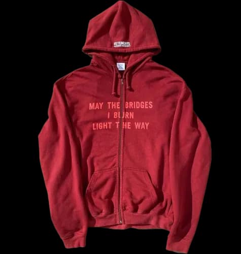 VETEMENTS BRIDGES ZIP UP — Zipper from Taobao