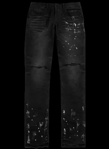 PURPLE WHITE PAINT JEANS — Pants from Taobao, photo 1 of 2