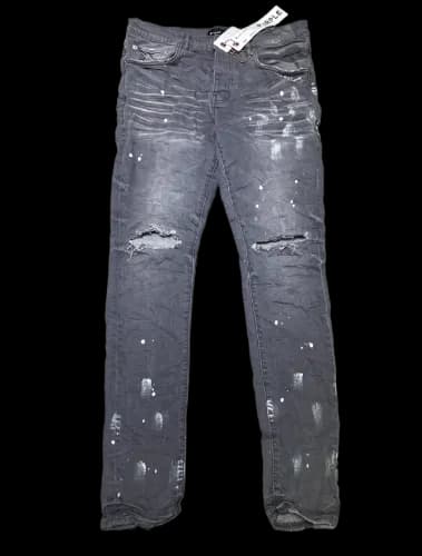 Purple Ripped Jeans — Pants from Taobao, photo 2 of 2