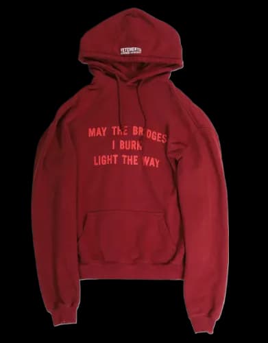 Vetements May The Bridges I Burn Hoodie — Hoodies from Taobao, photo 2 of 2