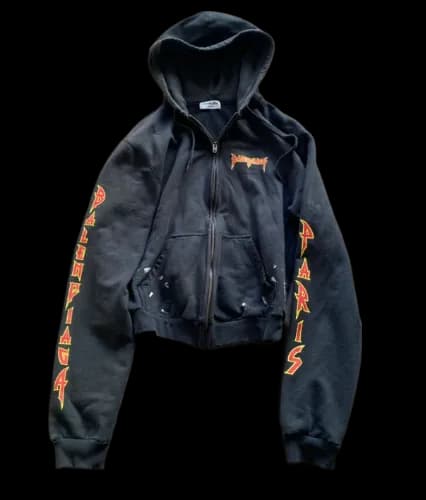 BALENCIAGA METALLIC ZIP UP — Zipper from Taobao