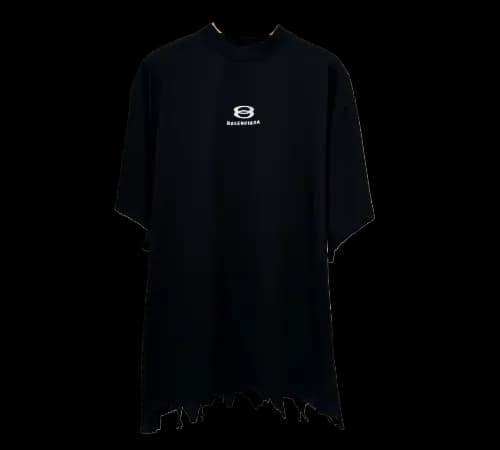 balenciaga ripped logo tee — T-Shirts from Weidian