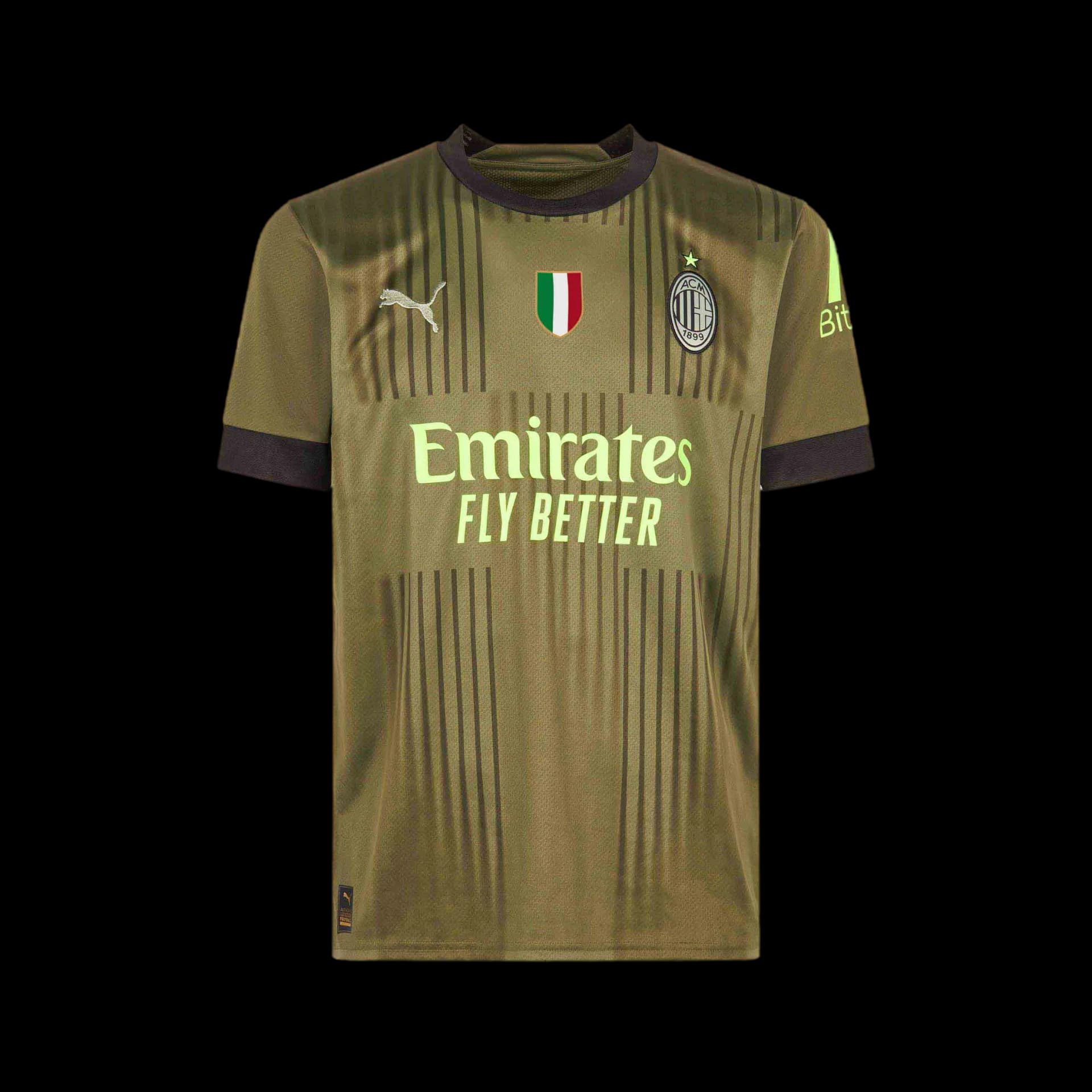 milan football jersey t shirt Green — Jerseys from Weidian, photo 3 of 3