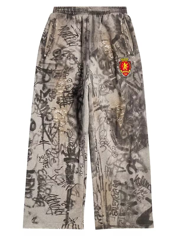 Balenciaga Skater Graffiti Sweatpants 3 Styles — Pants from Weidian
