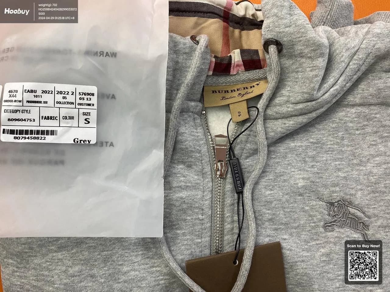 BURBERRY ZIP UP 2 COLOURWAYS — product from Taobao, photo 5 of 8