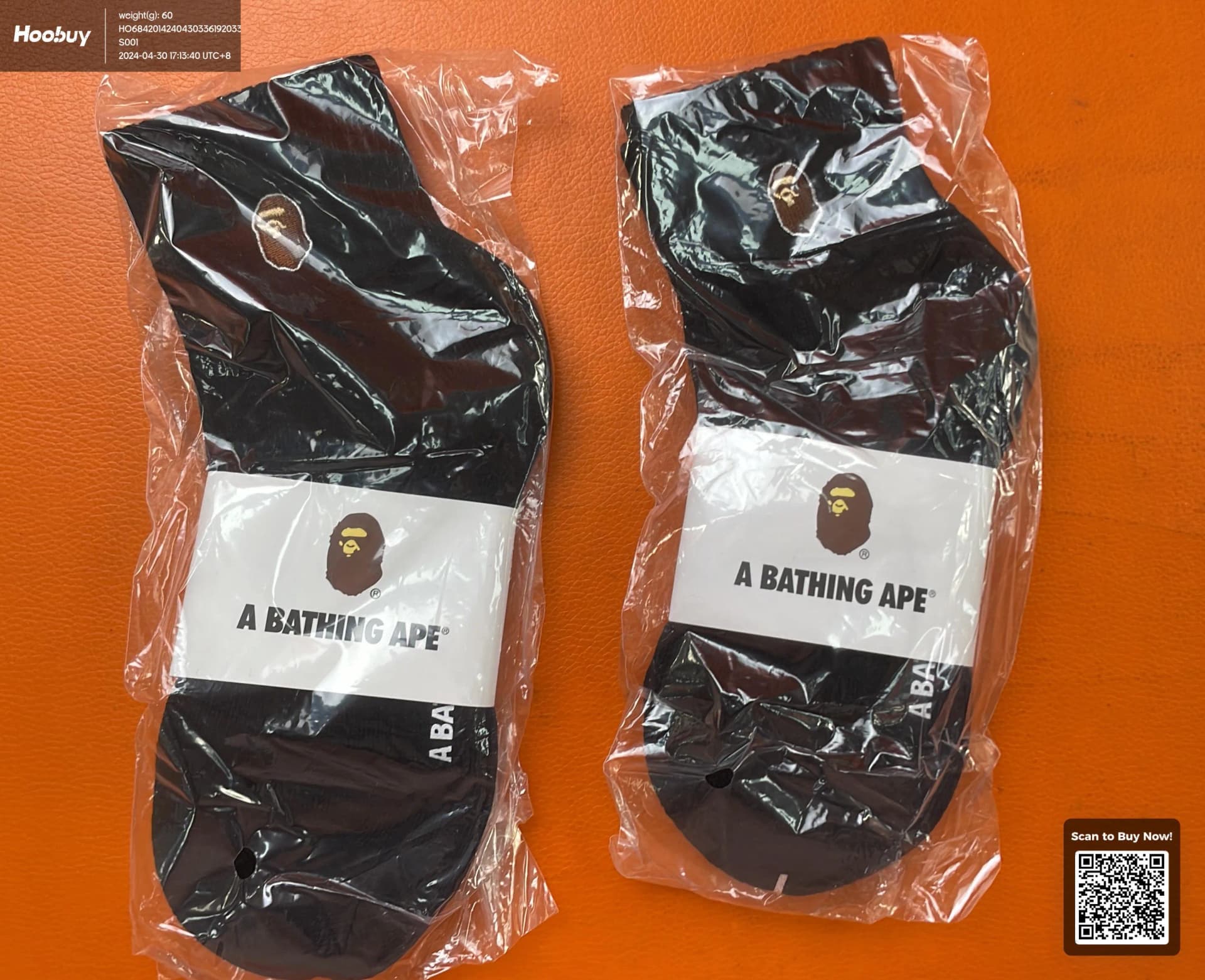 Bape socks from 1688