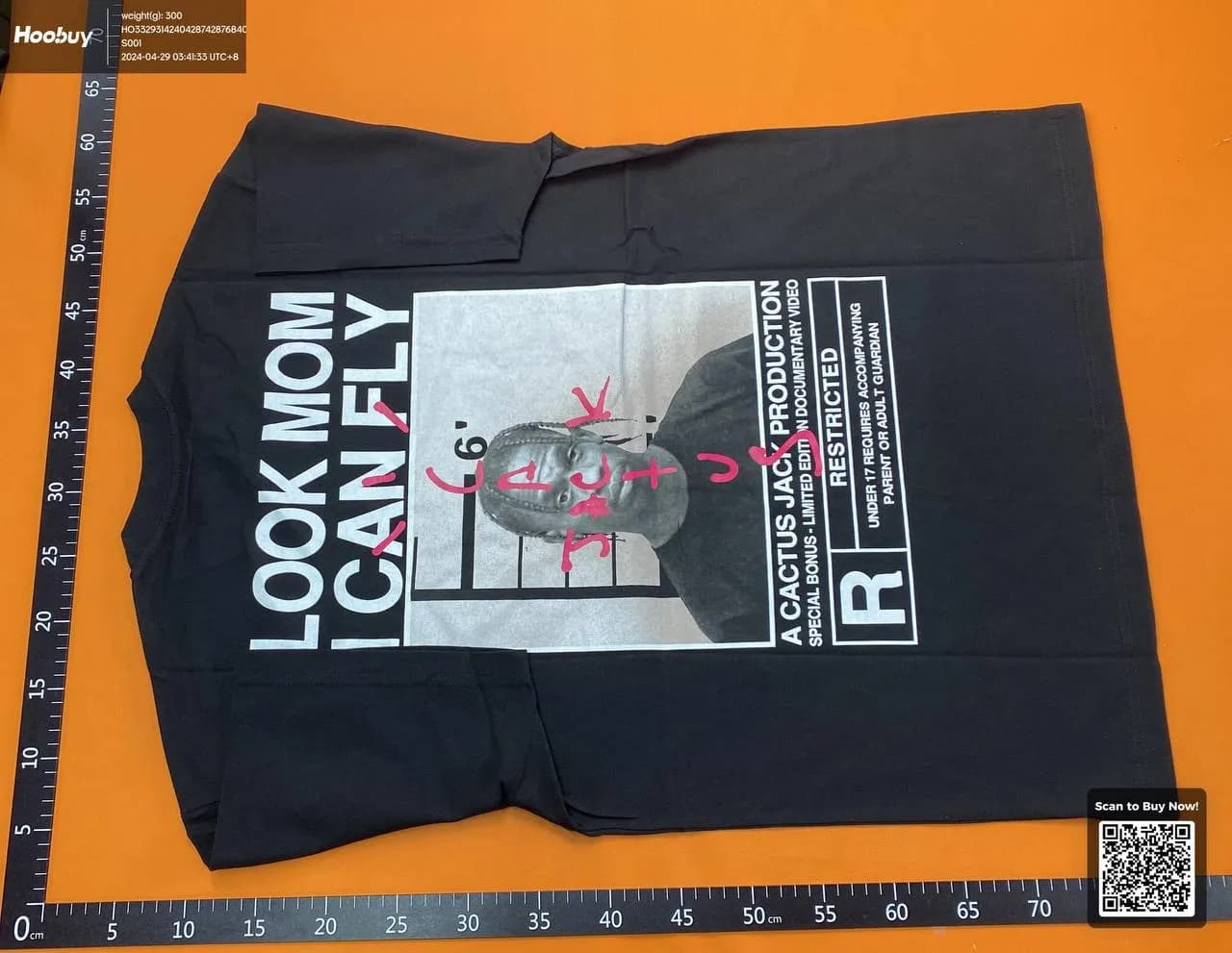 Travis Scott tee from Taobao