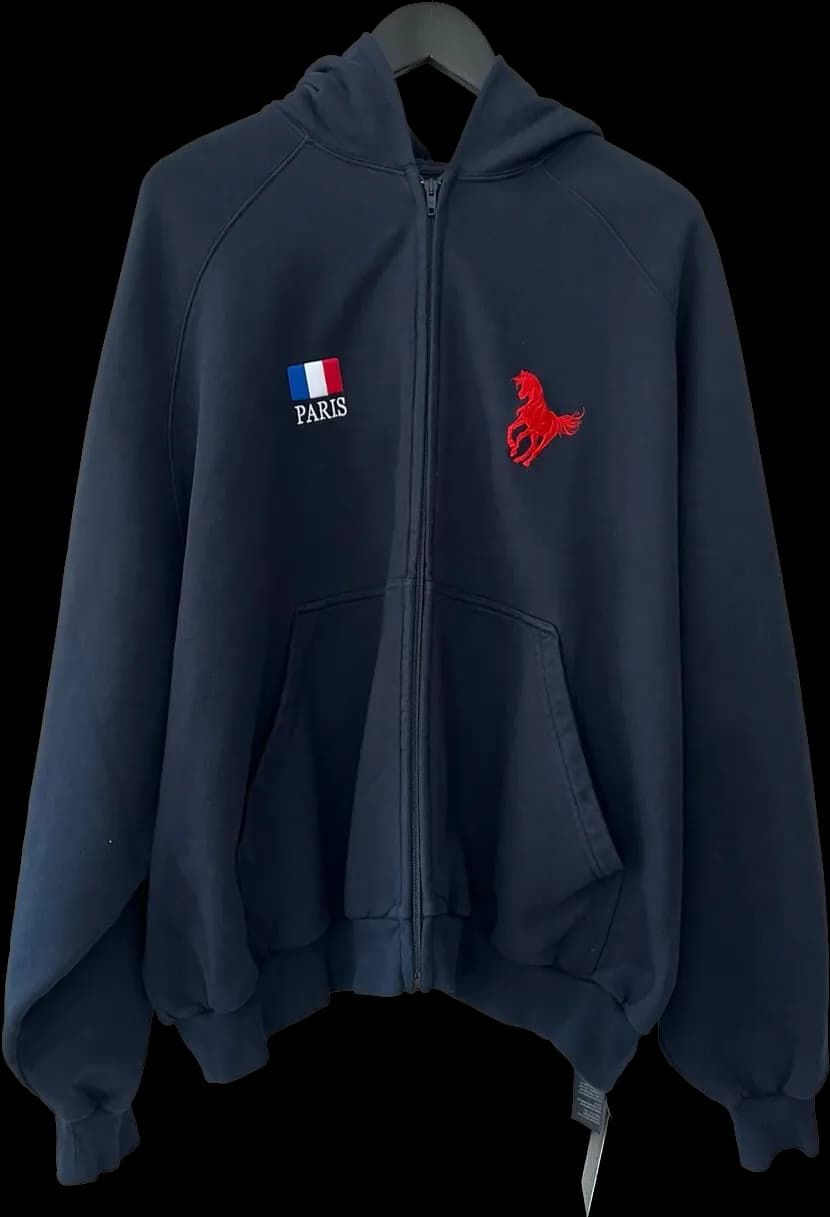 Balenciaga Polo Zip Up Hoodie 3 Styles from Taobao