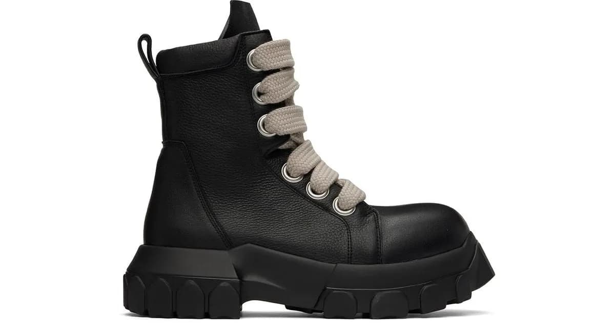Rick Owens Jumbo Lace Tractor Boot 2 Styles — Shoes from Taobao, photo 1 of 2