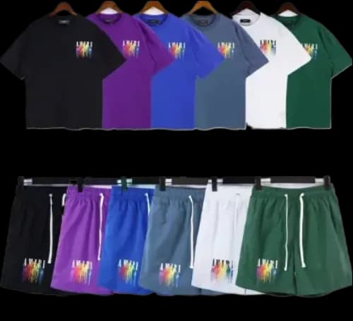 Amiri Set Tee + Shorts — T-Shirts from Weidian