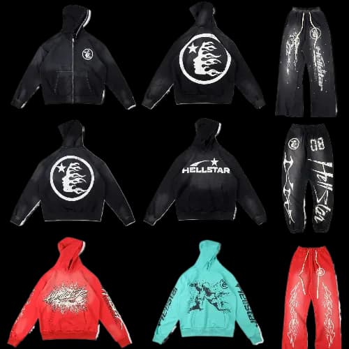 Hellstars Hoodies Treackpants Shorts Zip Ups — Tracksuits from 1688
