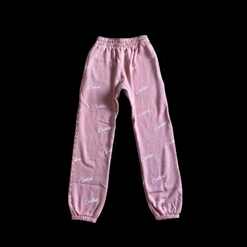 corteiz sweatpants pink red orange — Pants from Weidian