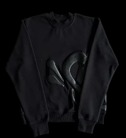 Syna World Black Crewneck Tracksuit — Tracksuits from Weidian