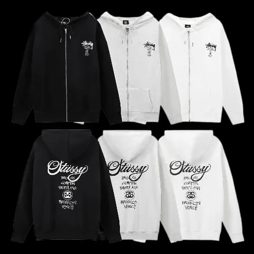 Stussy zipper hoodies — Zipper from 1688