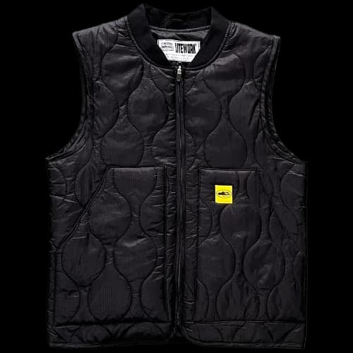 corteiz vest Guerillaz Lightweight Quilted Black — Jackets from Weidian