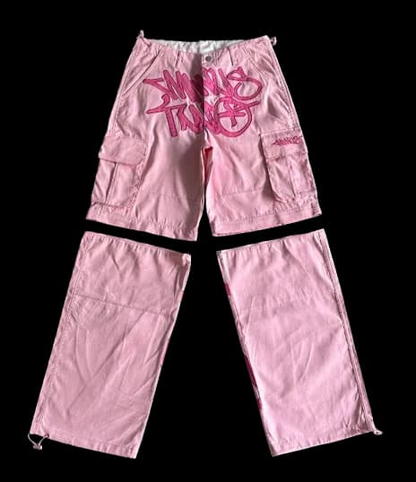 Minus Two Cargo Pants Detachable Pink — Pants from Weidian, photo 1 of 2
