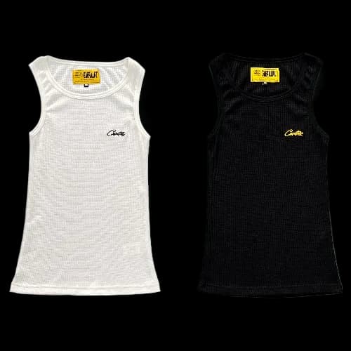 corteiz tanktops Men's black white — T-Shirts from Weidian