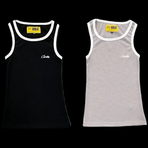 corteiz tanktop Men's white edge — T-Shirts from Weidian