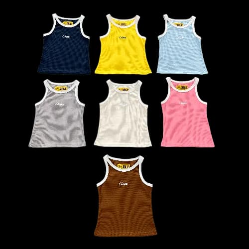 corteiz tanktop Women's Chest Embroidered — T-Shirts from Weidian