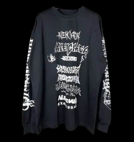 BALENCIAGA RAVER LONG SLEEVE — T-Shirts from Weidian