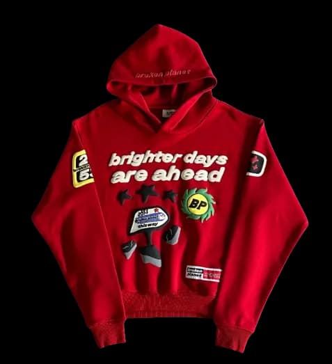 Broken Planet Hoodie Red Future — Hoodies from Weidian