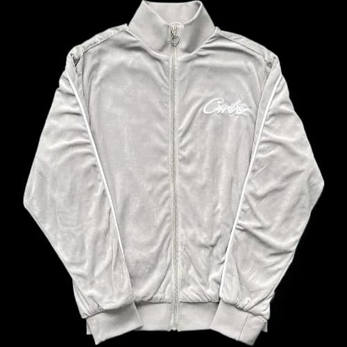 corteiz Tracksuit Velvet Gray — Zipper from Weidian
