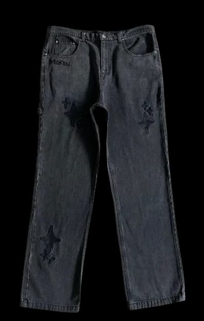 Broken Planet Jeans Black — Pants from Weidian