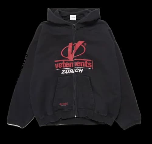 VETEMENTS ZURICH HOODIE — Zipper from Taobao