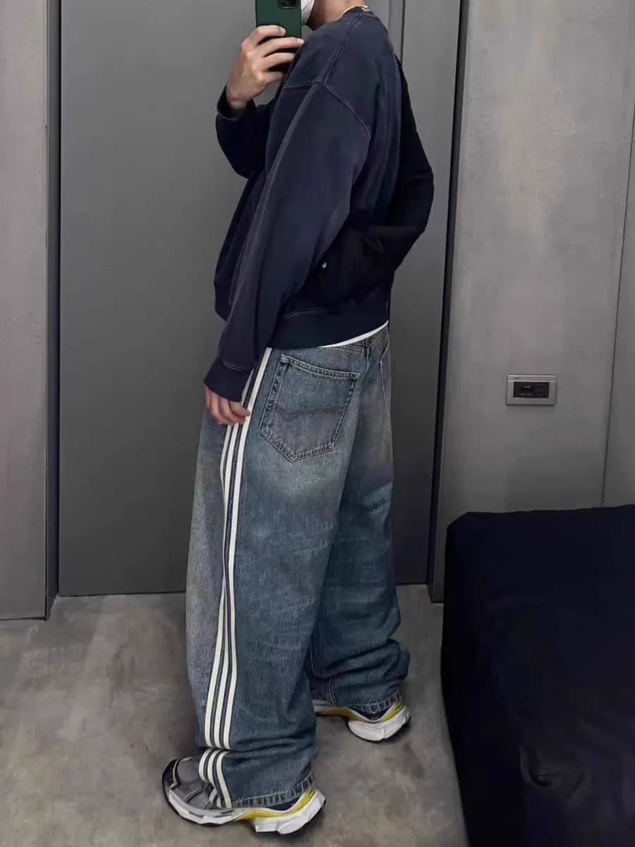 Balenciaga X Adidas Jeans 2 Styles — Pants from Taobao, photo 2 of 4