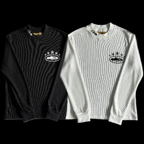 corteiz longsleeve 5th Anniversary ALCATRAZ Waffle — T-Shirts from Weidian