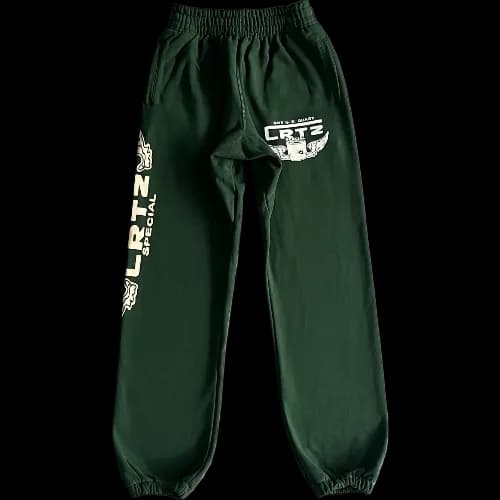 corteiz pants gasolina green — Zipper from Weidian