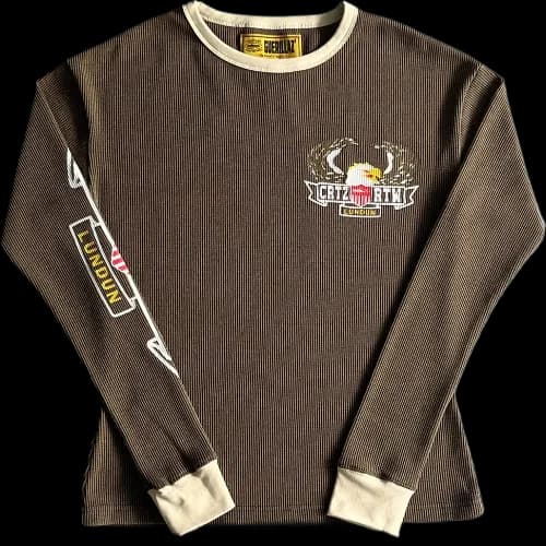 corteiz longsleeve Cold Eagle Print Waffle — T-Shirts from Weidian