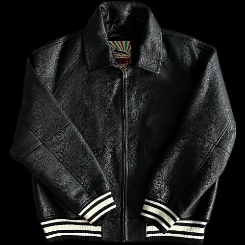 corteiz jacket 100% leather — Jackets from Weidian